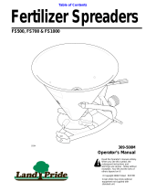 Land Pride Fertilizer Spreaders User manual