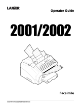 Lanier 2002 User manual