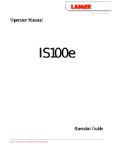 Lanier IS100e User manual