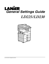 Lanier LD225 User manual