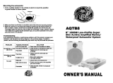 Lanzar Car Audio AQTB8 User manual