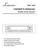 Lanzar VBD1800 User manual