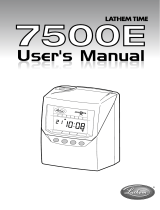 Lathem 7500E User manual