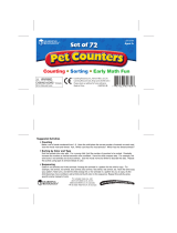 Learning Resources Pet Counters LER 0780 User manual