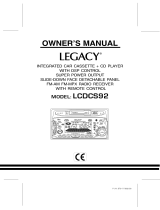 Legacy LCDCS92 User manual