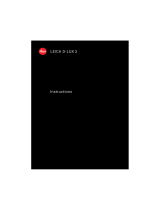 Leica D-LUX 3 Owner's manual