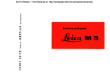 Leica M3 Owner's manual