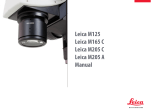 Leica M205 User manual