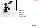 Leica M80 B User manual