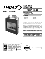 Lennox Hearth Products Merit Series HCI-36-H User manual