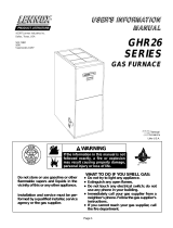 Lennox GHR26 SERIES User manual