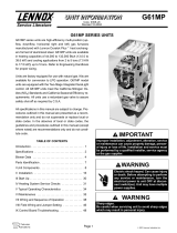 Lennox International Inc. G61MP?60C?090 User manual