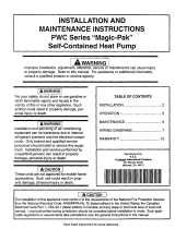 Armstrong Magic-Pak PVVC24ElO.7 User manual