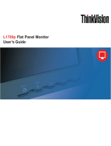 Lenovo L1700p - ThinkVision - 17" LCD Monitor User manual