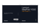 Lenovo 4186-5FU - Y-550 - Laptop User manual