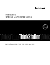 Lenovo THINKSTATION 7782 User manual