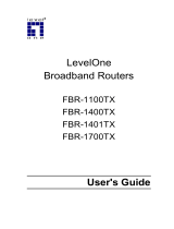 LevelOne FBR-1700TX User manual