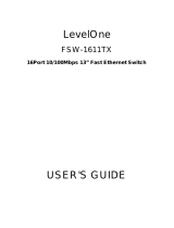 LevelOne FSW-1611TX User manual