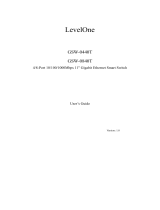 LevelOne GSW-0840T User manual