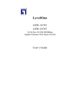 LevelOne GSW-2474T User manual