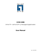 LevelOne GSW-2496 User manual