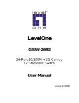 LevelOne GSW-2692 User manual