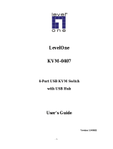 LevelOne KVM-0407 User manual