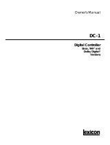 Lexicon DC-1 User manual