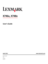 Lexmark X746 User manual