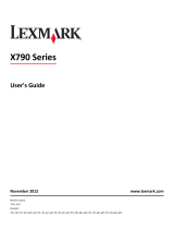Lexmark X792DTFE User manual