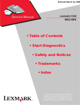 Lexmark 5021-0XX User manual