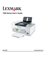 Lexmark X7550 User manual