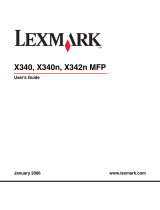 Lexmark 20D0000 - X 340 MFP B/W Laser User manual