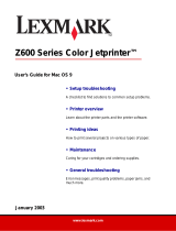 Lexmark Z600 Series User manual