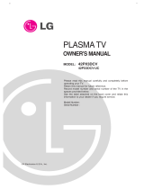 LG 42PX3DCV User manual
