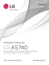 LG Axis AS740 User manual