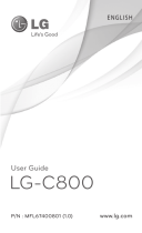 LG MyTouch C800 User manual