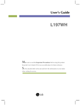 LG L197WH User manual