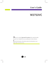 LG W2753VC User manual