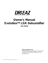 LG Dehumidifier 115V User manual