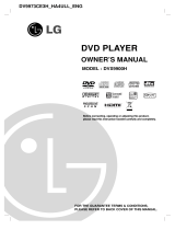 LG DVX9900H User manual