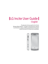 LG Incite Windows Mobile Pocket PC User manual