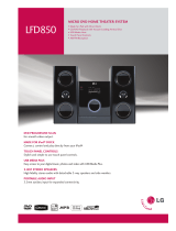 LG LFD850 User manual