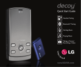 LG Decoy VX8610 Verizon Wireless Quick start guide