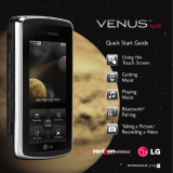 LG Venus VX8800 Verizon Wireless Quick start guide
