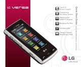 LG VX Versa Verizon Wireless Quick start guide