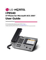 LG IP8540 User manual