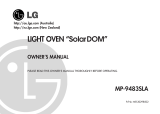 LG Oven MP-9483SLA User manual