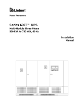 Liebert Series 600T User manual