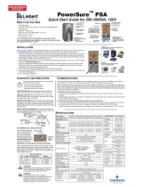 Liebert PowerSure PSA 350-1000VA User manual